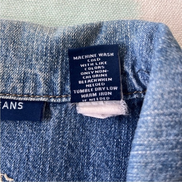 Vintage Bill Blass Blue Denim Button Front Jacket Size Large - Picture 7 of 9